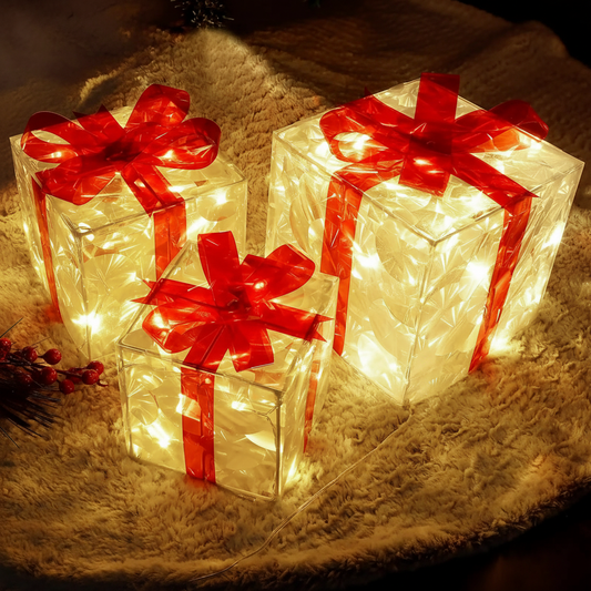 Boîte LED Scintillante – Décoration de Noël