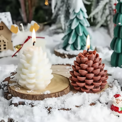 Bougies en Pomme de Pin Artisanale